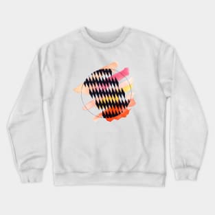 Checkered Watercolor Crewneck Sweatshirt